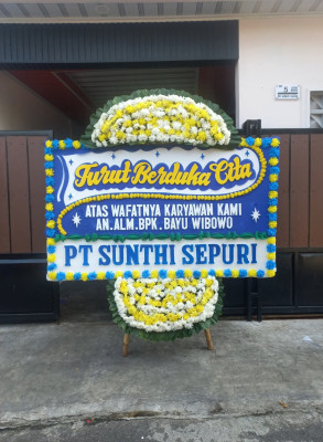 Papan Bunga Duka di Rancamaya